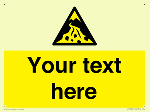 Custom Warning: Debris flow zone